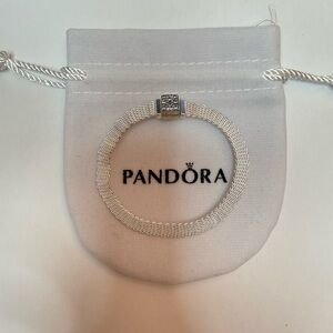 Pandora Sparkling Clasp Bracelet 6.5 inch